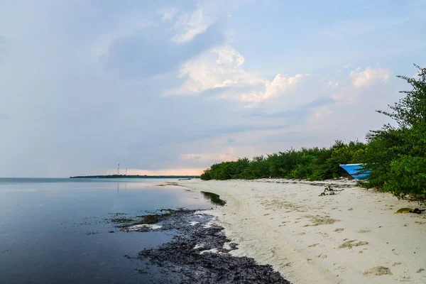Sabah Cennet Plaj Fehendhoo Adası Maldivler — Stok fotoğraf