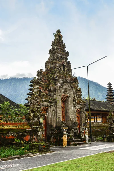 Pura Ulun Danu Bratan Hinduiska Templet Bratan Lake Bali Indonesien — Stockfoto