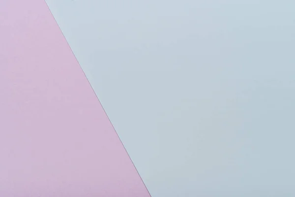 Blauwe Roze Pastel Kleur Papier Geometrische Plat Lag Achtergrond — Stockfoto
