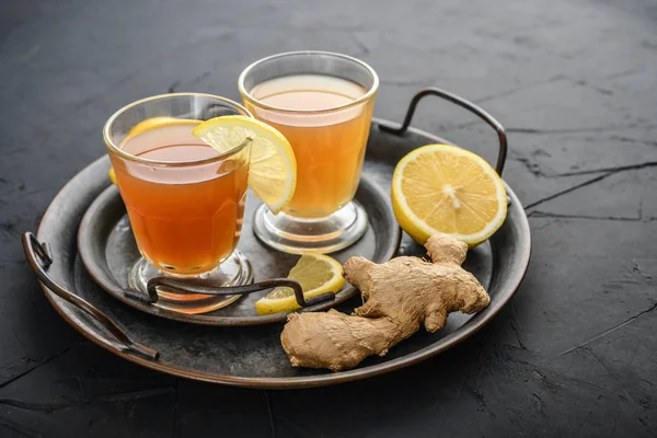 Homemade Fermented Raw Kombucha Tea — Stock Photo, Image