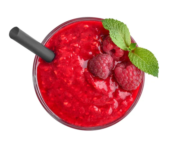 Verse frambozen smoothie — Stockfoto