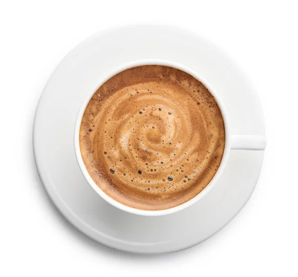 Capuccino koffie in de beker — Stockfoto