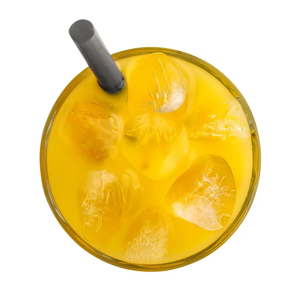 Pomerančový džus s ledem — Stock fotografie