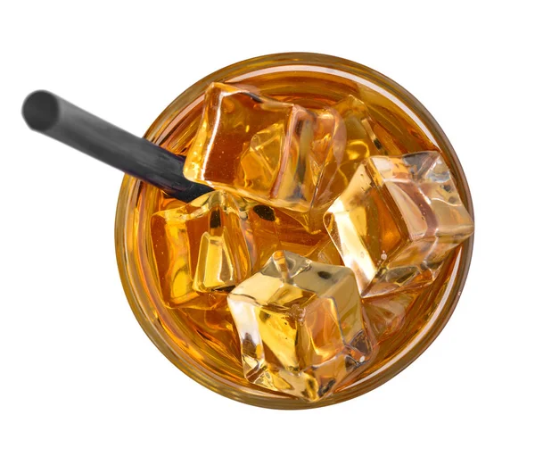 Apple juice with ice — Stock Photo, Image