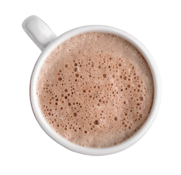 Beyaz kupa kakao içeceği — Stok fotoğraf