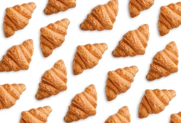 Muster aus Croissants — Stockfoto