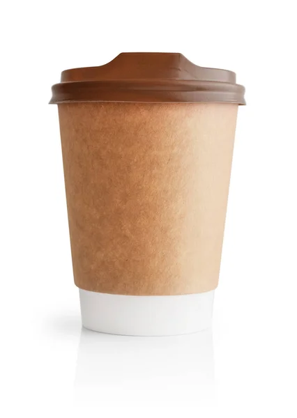 Taza de café desechable en blanco para llevar — Foto de Stock