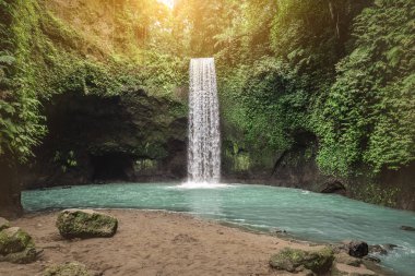 The beautiful  Tibumana Waterfall clipart