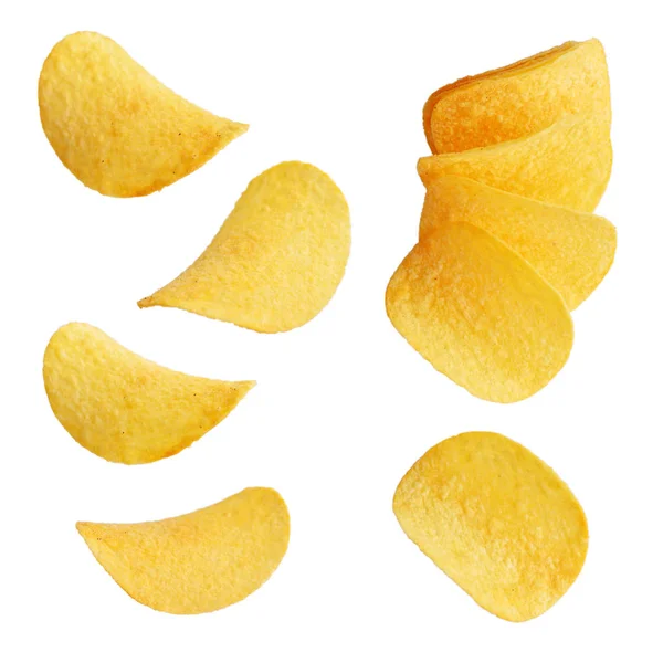 Set of potato chips — Stock Photo, Image