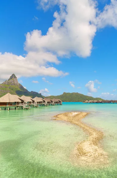 Schöne Aussicht Auf Traditionelle Tropische Villen Mit Wunderschönem Blick Auf — Stockfoto