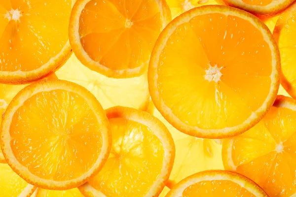 Orange Slices Background Top View Citrus Fruit Healthy Food Concept Royalty Free Stock Photos