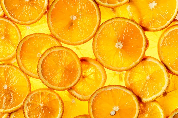 Orange Slices Background Citrus Fruit Healthy Food Concept — Stock Photo, Image