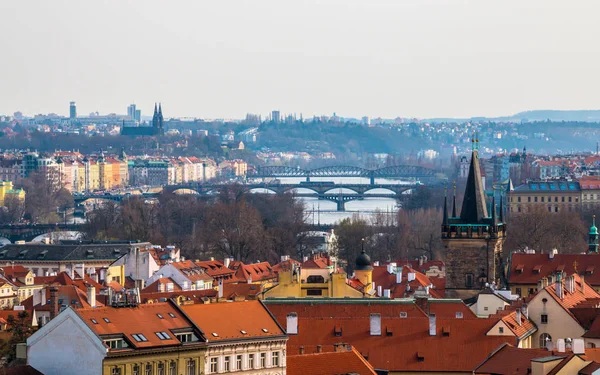 在布拉格，捷克共和国的桥梁 — 图库照片