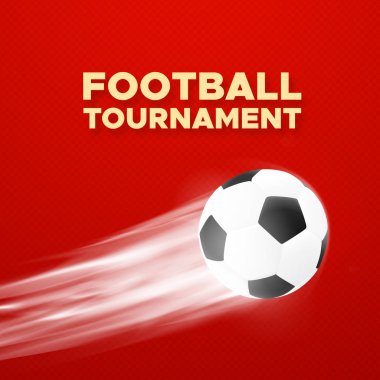 Futbol 2018 afiş tasarımı ile futbol topu