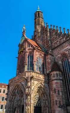 Frauenkirche veya kilise Our Lady Nürnberg'deki