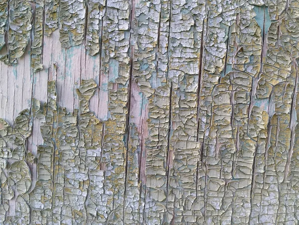 Пилинг текстуры краски на деревянной доске — стоковое фото