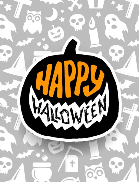 Happy Halloween. Vector banner scary design — Stock Vector