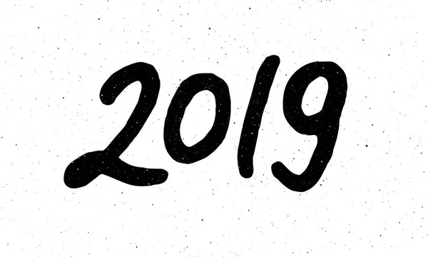 Kaligrafia 2019 nowy rok świni — Wektor stockowy