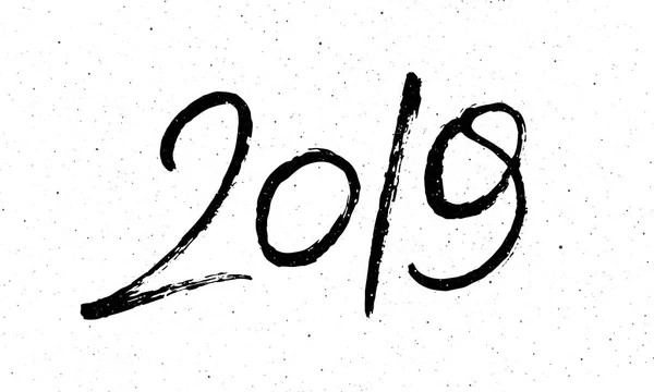 Calligrafia per il 2019 Capodanno del Maiale — Vettoriale Stock