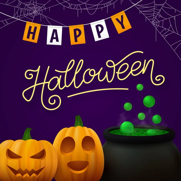 Joyeux fond vectoriel Halloween — Image vectorielle