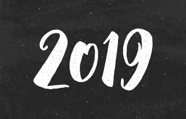 Mutlu yeni yıl 2019 vektör tebrik kartı — Stok Vektör