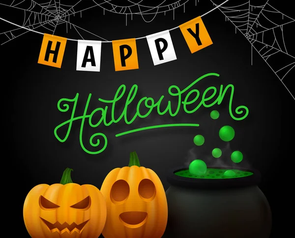 Happy Halloween vector background — Stock Vector