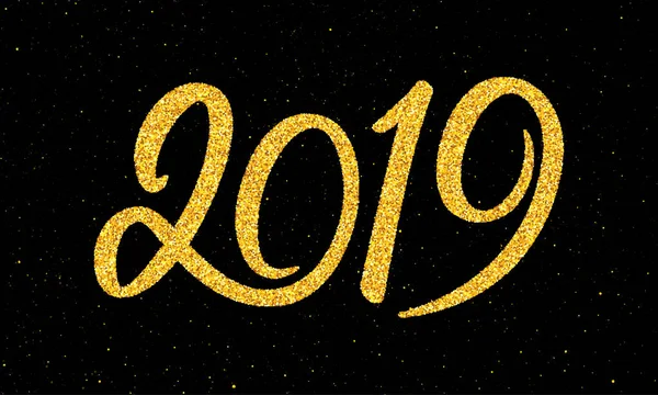 Hat sanatı ile yeni yıl 2019 tebrik kartı