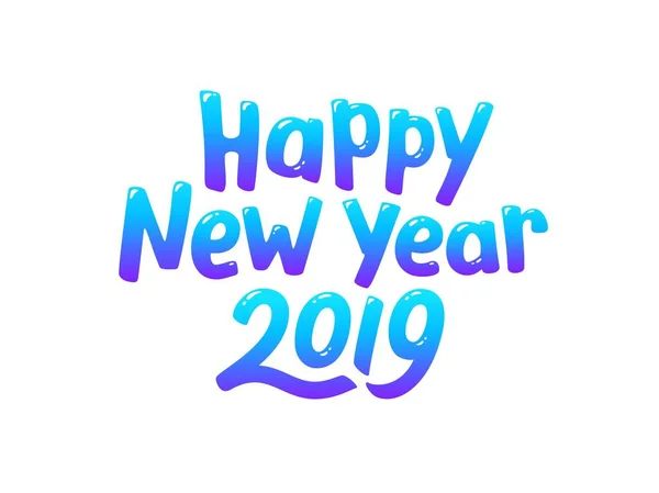 Šťastný nový rok 2019 card design — Stockový vektor