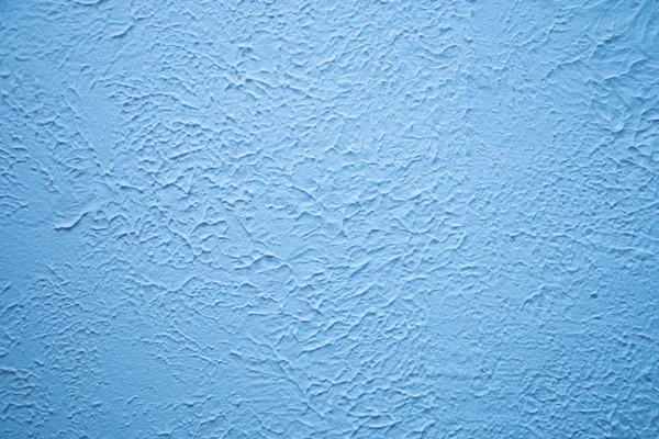 Blue textured wall. Decorative plastering — Stock Photo, Image
