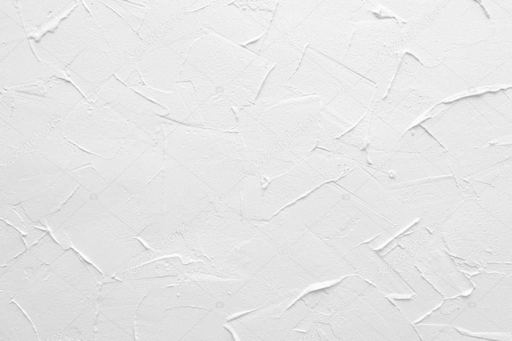 White textured wall. Decorative plastering