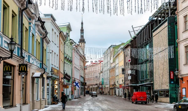 Altstadt street view im schloss von tallinn estland — Stockfoto