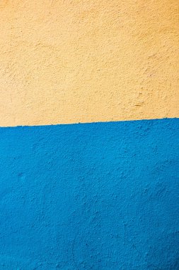Mavi sarı duvar arka planı
