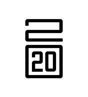 Mutlu Yıllar 2020. Tipografi tasarımı