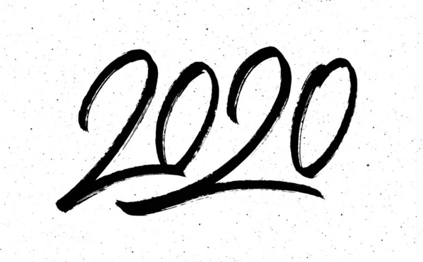 Kaligrafie pro 2020 nový rok potkana — Stockový vektor