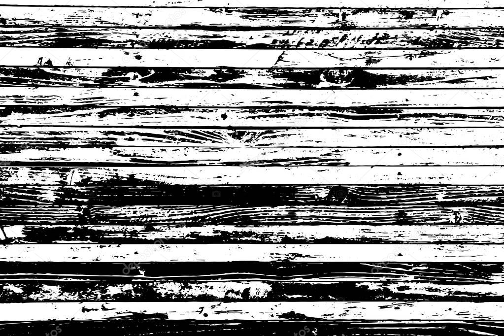 Wood planks isolated vector texture overlay