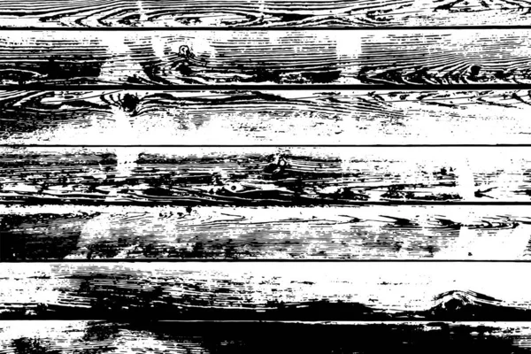 Holzplanken isolierten Vektor Textur Overlay — Stockvektor