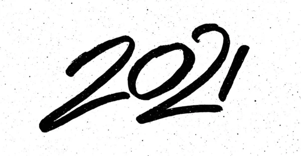 Calligrafia per il 2021 Capodanno dell'Ox — Vettoriale Stock