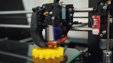 Beyaz 3D yazdırma parçası 