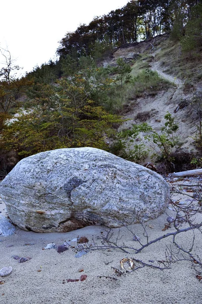 Pittoresche Scogliere Distrutte Dal Mare Nel Parco Nazionale Del Wolin — Foto Stock