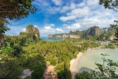 Yarımada Railay yükseklikten Manzara Manzara görünümü