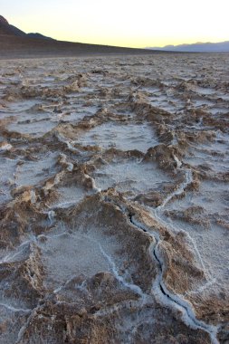 Tuz daireler, Death Valley, Np, Ca kırık dünya Kuru