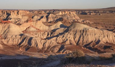 Renkli kil dağlar, taşlaşmış orman Milli Parkı, mavi Mesa, Az, ABD