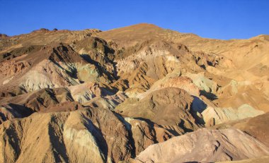 Renkli katmanları, renkli kil dağlar, taşlaşmış orman Milli Parkı, mavi Mesa, Az, ABD