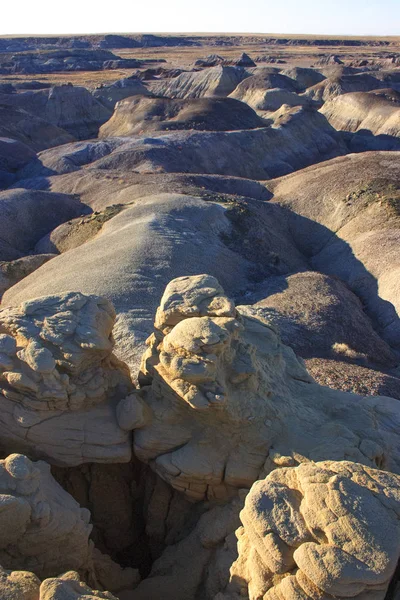 Färgglada Lager Färgglada Lera Berg Petrified Forest National Park Blue — Stockfoto