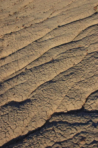 Petrified Forest National Park Clay Mountains Zazytymi Streams Water Lanshaft — Stock Photo, Image