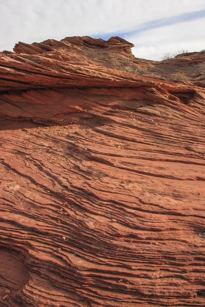 Σχηματισμός Βράχου Στο Glen Canyon Σχηματισμών Ψαμμίτη Ηπα — Φωτογραφία Αρχείου