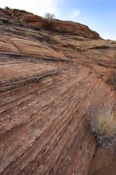 格伦峡谷中的岩石形成 砂岩构造 — 图库照片