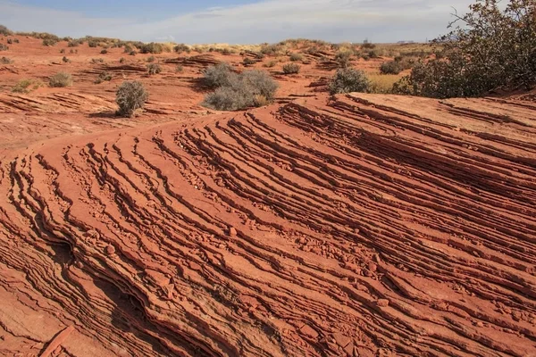 Skalní Útvar Glen Canyonu Pískovcové Útvary Usa — Stock fotografie