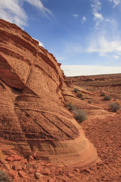 Σχηματισμός Βράχου Στο Glen Canyon Σχηματισμών Ψαμμίτη Ηπα — Φωτογραφία Αρχείου