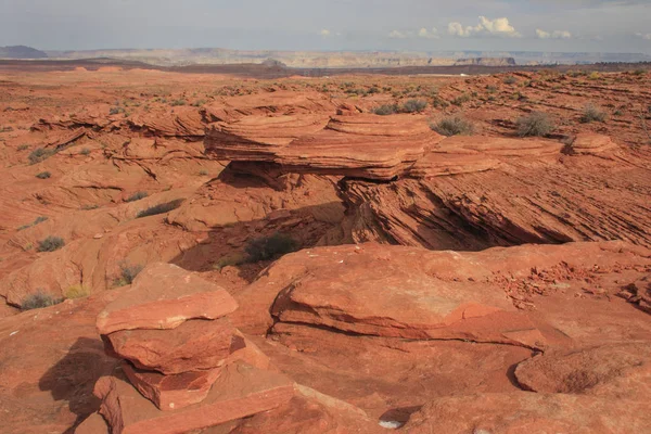 Skalní Útvar Glen Canyonu Pískovcové Útvary Usa — Stock fotografie